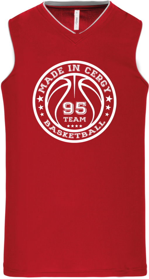 maillot basket rouge